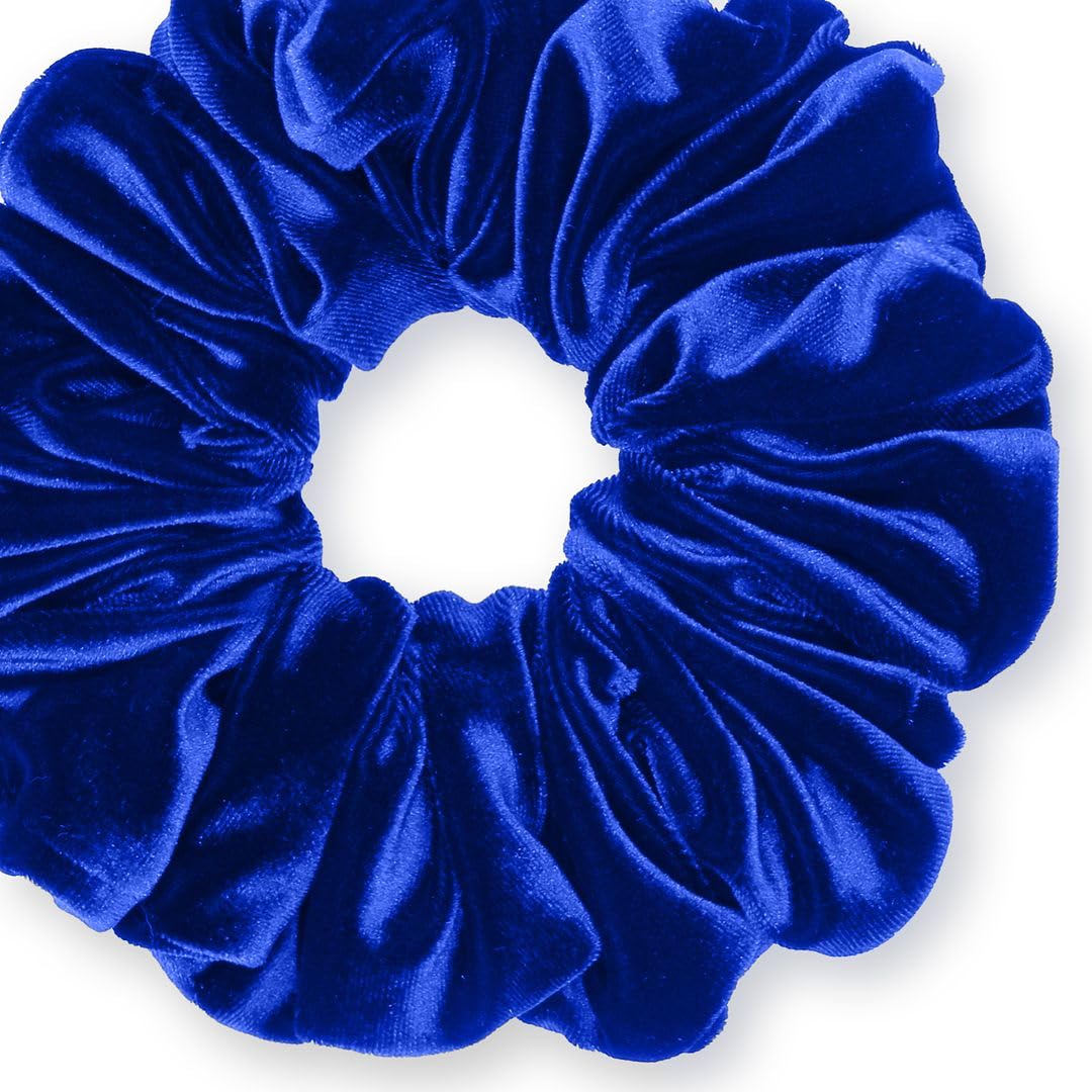 Velvet Scrunchies King Size Leopard XXL Plush Ponytail Holders Oversized Big Made in the USA