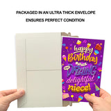 Prime Greetings Friend Birthday Card, Made in America, Eco-Friendly, Thick Card Stock with Premium Envelope 5in x 7.75in, Packaged in Protective Mailer