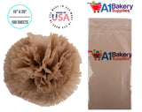 Acid Free Kraft Tissue Paper 100 Sheets 15 Inch x 20 Inch Ph Neutral Premium Tissue Paper A1 bakery supplies Made in USA
