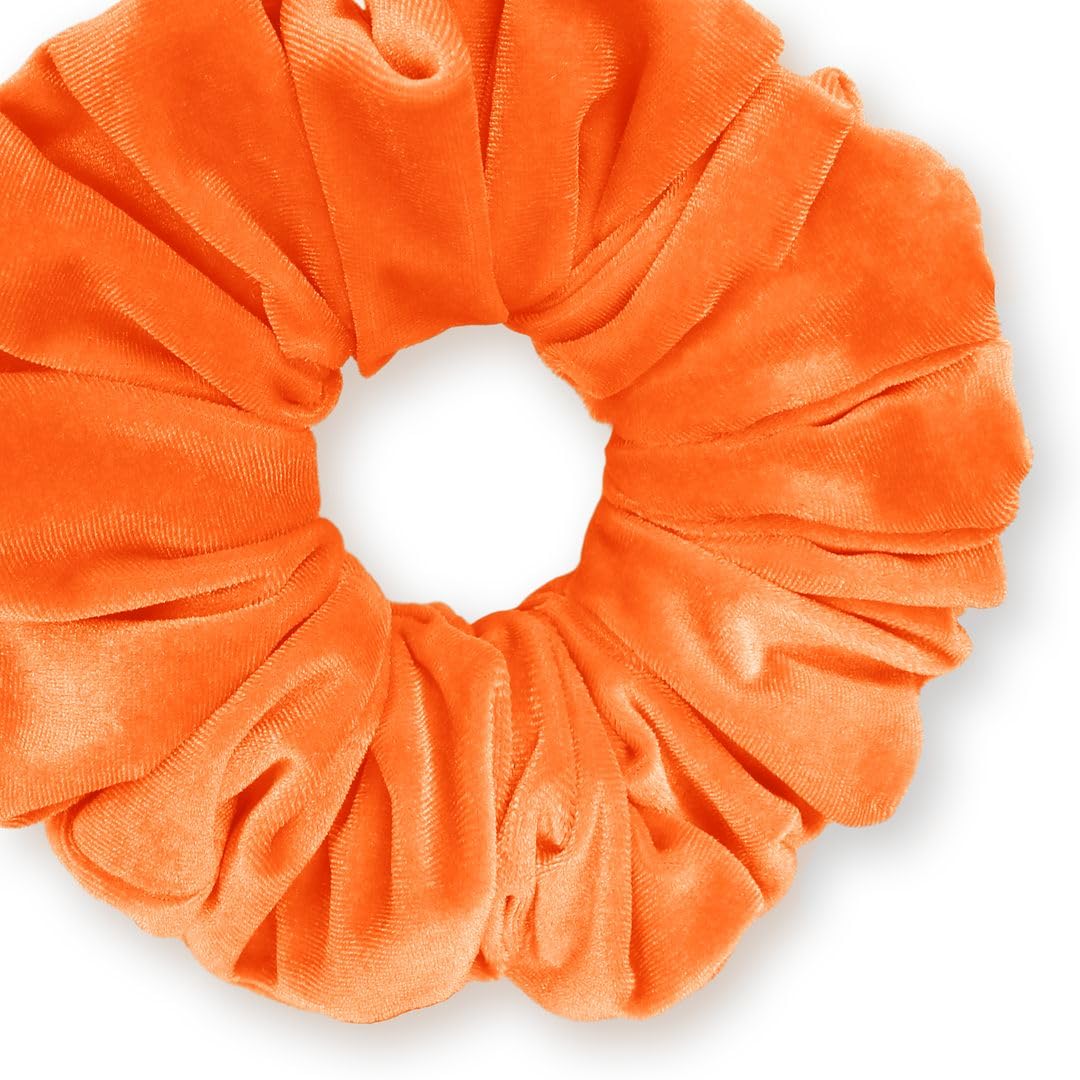 Velvet Scrunchies King Size Leopard XXL Plush Ponytail Holders Oversized Big Made in the USA