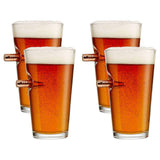 BenShot Pint Glass with Real 0.50BMG Bullet - 16oz | Made in the USA