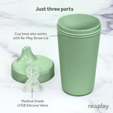 Re-Play Made in USA 10 Oz. Sippy Cups for Toddlers, Pack of 4 - Reusable Spill Proof Cups for Kids, Dishwasher/Microwave Safe - Hard Spout Sippy Cups for Toddlers 3.13" x 6.25", Desert Roses