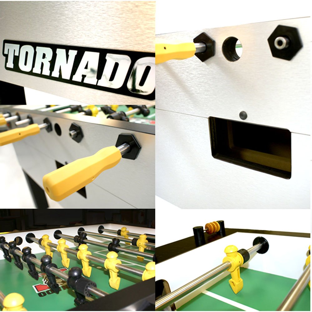 Tornado Tournament 3000 Foosball Table - Made in The USA - Commercial Quality for The Home - Incredible Table Soccer Game