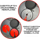 Micro Gainz Hard Shell Carrying Case for 2.5LB Dumbbell Micro Plates
