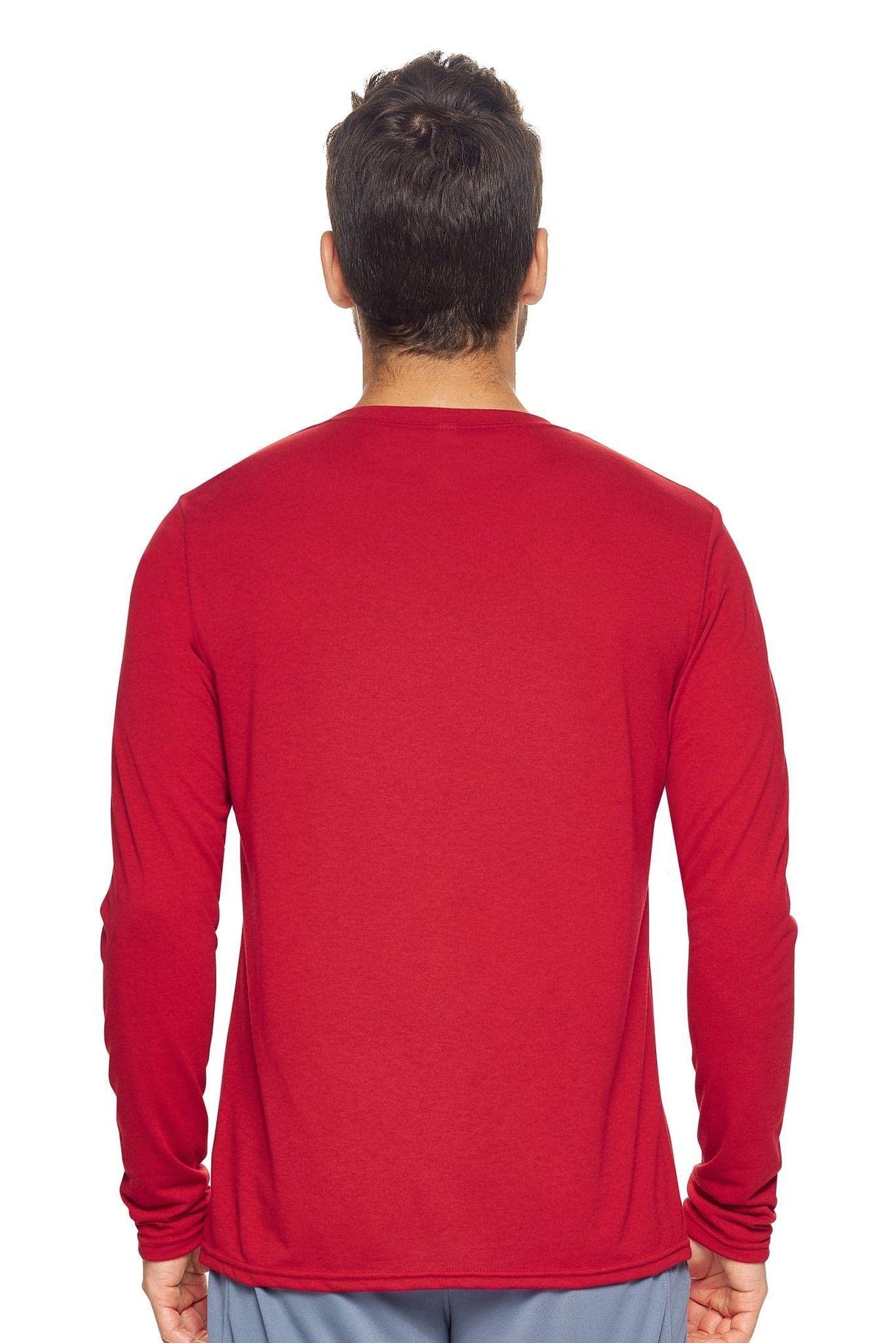 Expert Brand USA-Made Men's TriTec Activewear Performance Long Sleeve Crewneck Shirt