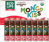Eco Lips Mongo Kiss Certified Organic Lip Balm Variety 8-pack with Mongongo Oil & Cocoa Butter to Moisturize Dry Chapped Lips | Made in USA