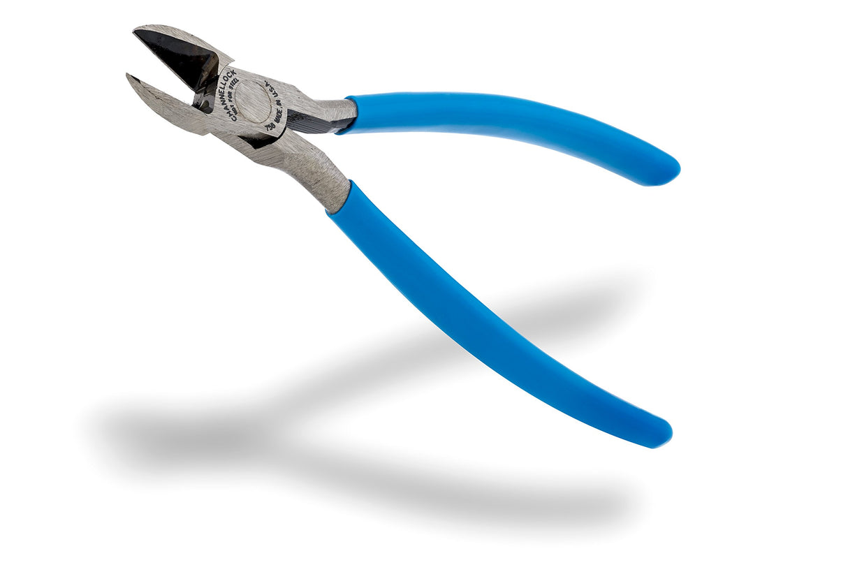 Channellock 758 7.5-Inch Long Reach Diagonal Flush Cutting Plier, Blue