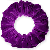 Velvet Scrunchies Jumbo Size Plush Big Ponytail Holders Thick Braided Locked Hair Big Made in the USA Green Pine