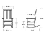 POLYWOOD® Vineyard Porch Rocking Chair (Black)