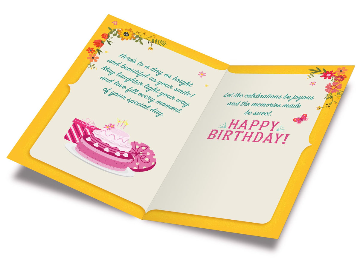 Prime Greetings Friend Birthday Card, Made in America, Eco-Friendly, Thick Card Stock with Premium Envelope 5in x 7.75in, Packaged in Protective Mailer
