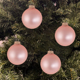 Glass Christmas Tree Ornaments - 67mm / 2.63" [8 Pieces] Designer Balls from Christmas By Krebs Seamless Hanging Holiday Decor (Snow White with Silver Caps)