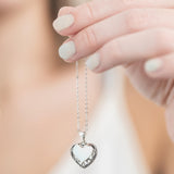 Bottled Up Designs Handmade, Homespun Hearts Necklace, Recycled Vintage Bottles, Sterling Silver, Made in USA, Birthday Gifts, Mothers Day, Women, Anniversary (White 1960s Cold Cream Jar)
