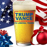 Trump Vance MAGA Trumpican 16 oz Pint Beer Glass Made in America & Dishwasher Safe! Gift Box Included | Trump 2024 Patriot Gift | Gifts For Men | Made In USA