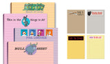 Stonehouse Collection Funny Notepads - Assorted Pack of 4 Note Pads - Funny Office Gifts for Coworkers, Women & Men - Made in USA Note Pad, 4.25 x 5.5 Inch Each - Cute Notepad & Fun Office Supplies