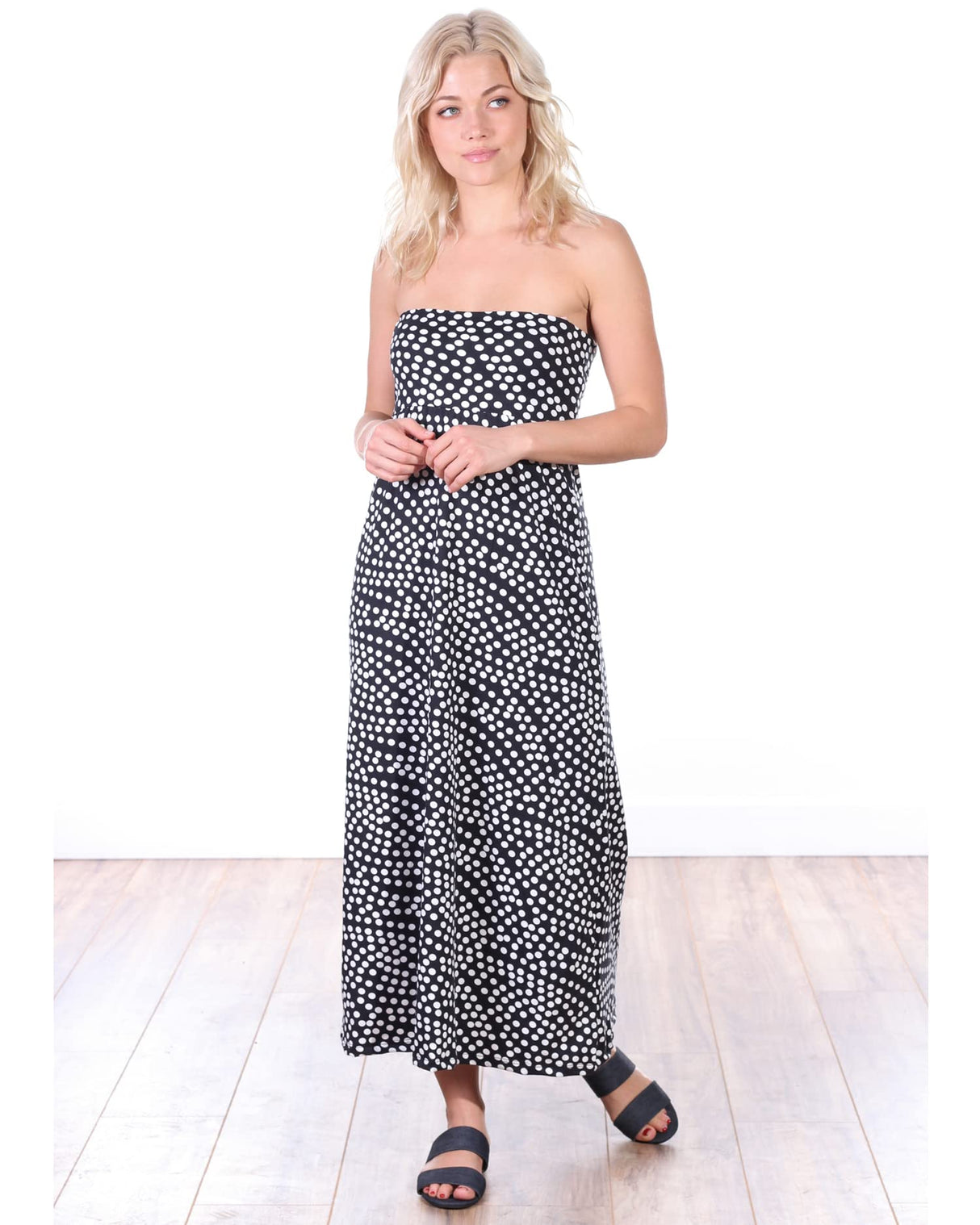 Popana Womens Long Maxi Skirt - Made in USA Long Skirts for Women Trendy - Casual Convertible Sundress Plus Size Maxi Skirt