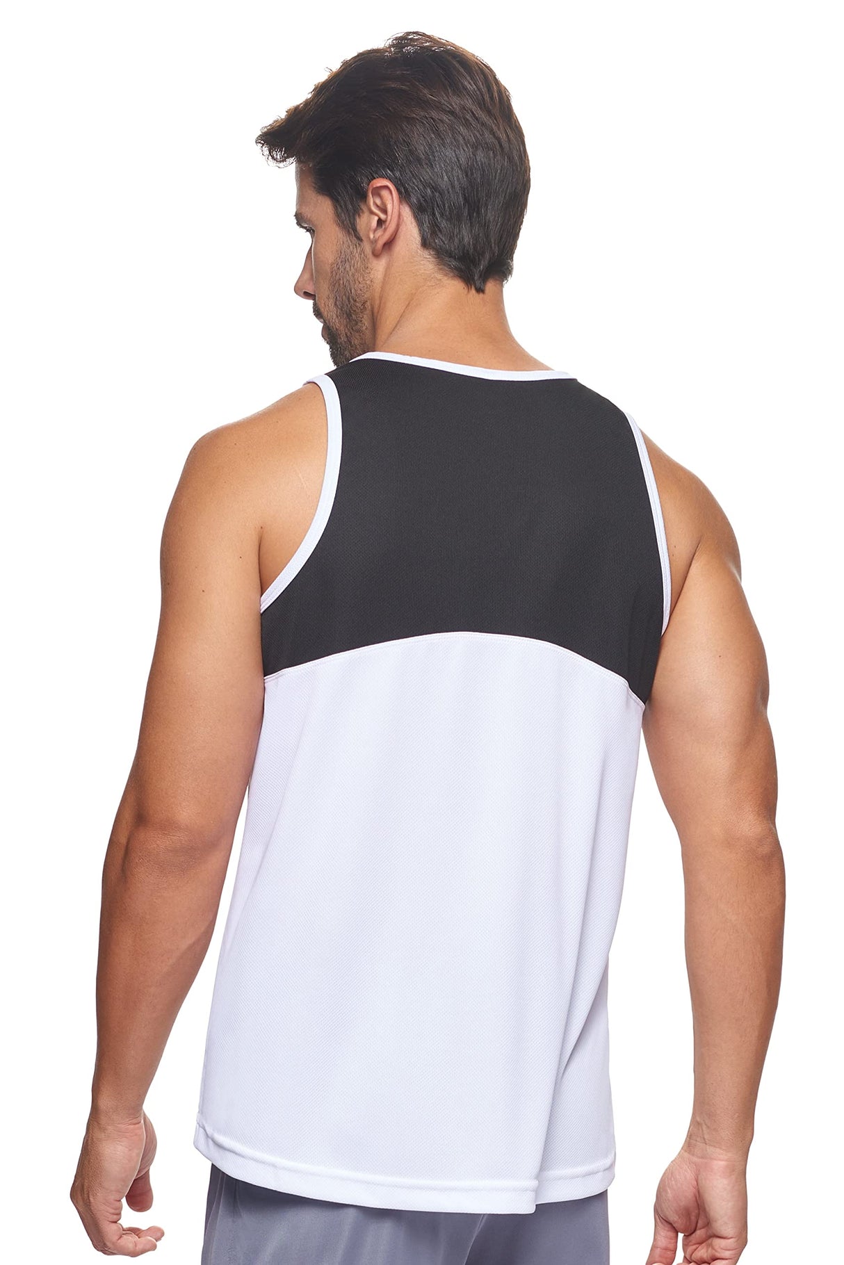 Expert Brand USA-Made Men's Oxymesh Dry Fit Athletic Tank Top Muscle Shirt