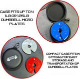 Micro Gainz Hard Shell Carrying Case for 1LB and 1.25LB Dumbbell Micro Plates
