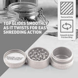 Santa Cruz Shredder Herb and Spice Grinder Made in USA (White)