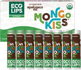 Eco Lips Mongo Kiss Certified Organic Lip Balm Variety 8-pack with Mongongo Oil & Cocoa Butter to Moisturize Dry Chapped Lips | Made in USA