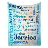 Custom Blanket with Name, Soft Cozy Personalized Name Blankets for Kids, Girls, Boys, Adults, Customized Christmas Blanket for Women, Men, Newborn, New Mom, Red Colors, Made in USA