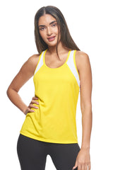 Expert Brand USA-Made Women's Oxymesh Dry Fit Sleeveless Tank Top Athletic Shirt