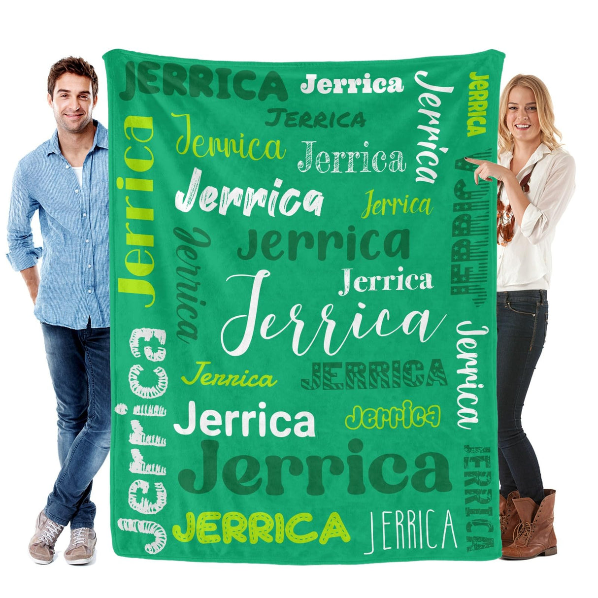 Custom Blanket with Name, Soft Cozy Personalized Name Blankets for Kids, Girls, Boys, Adults, Customized Christmas Blanket for Women, Men, Newborn, New Mom, Red Colors, Made in USA