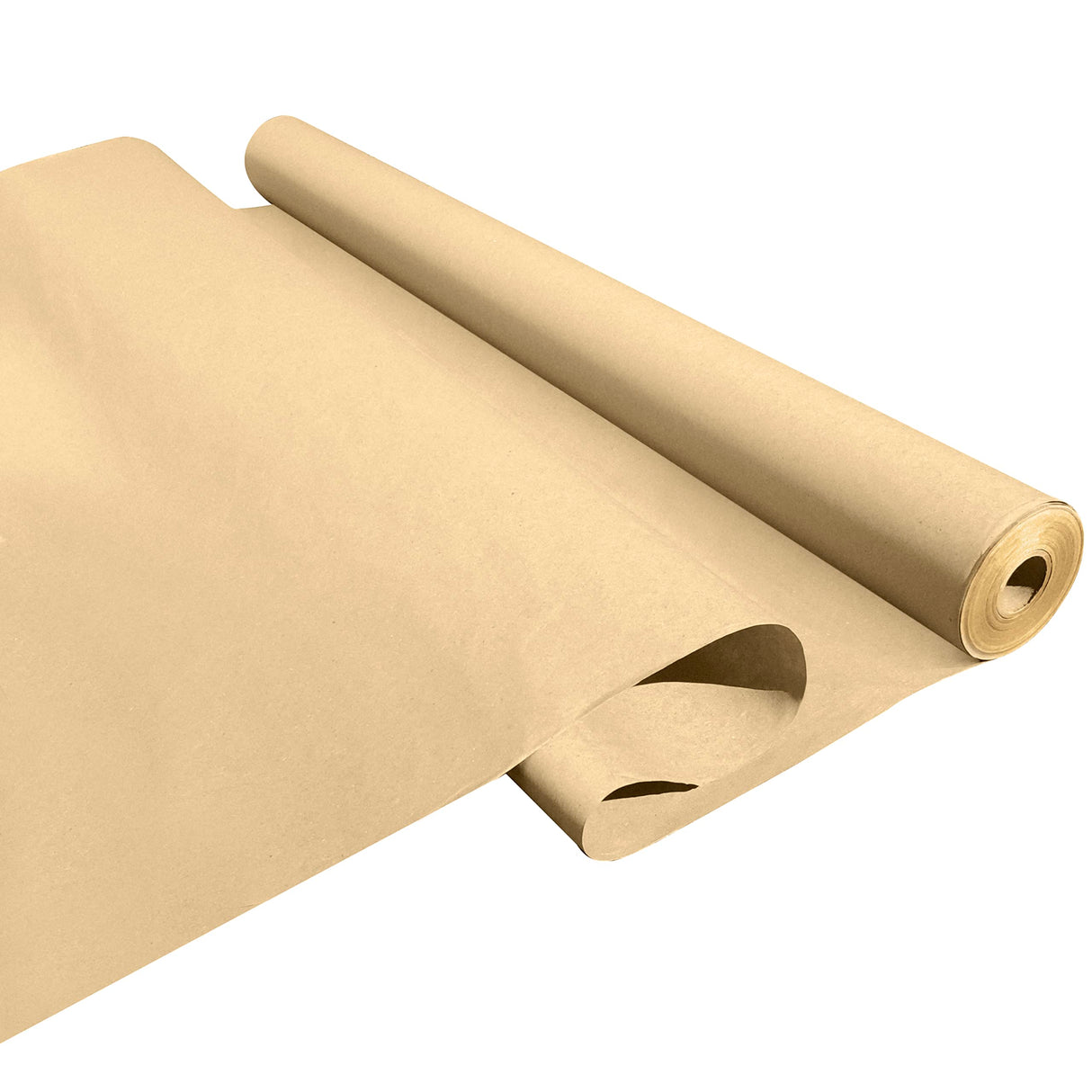 Made in USA White Kraft Paper Wide Jumbo Roll 48" x 1200" (100ft) Ideal for Gift Wrapping, Art &Craft, Postal, Packing Shipping, Floor Protection, Dunnage, Table Runner, 100% Recyclable Material