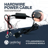 LandAirSea Hardwire Power Adapter Cable | Connects to External Power Source | Fits 54 & Overdrive Models
