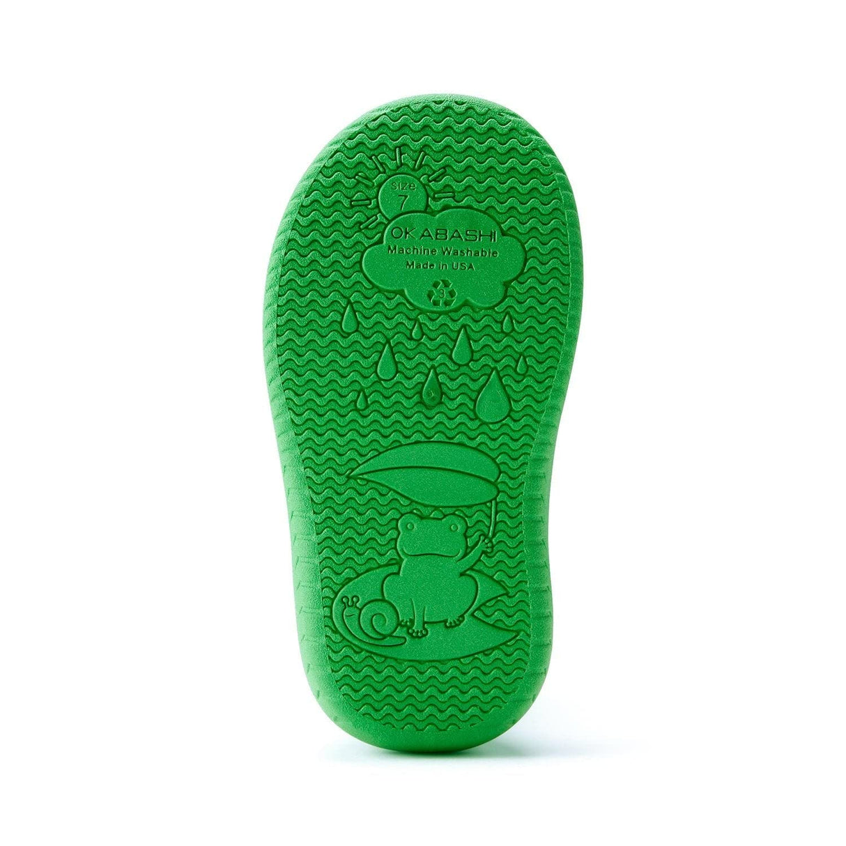 OKABASHI Kid's Kendall Rain Boot | Waterproof Design | Machine Washable | Easy-On Handles | Latex Free | Sustainably Made in the USA