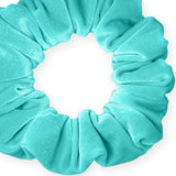 Velvet Scrunchies Jumbo Size Plush Big Ponytail Holders Thick Braided Locked Hair Big Made in the USA Green Pine