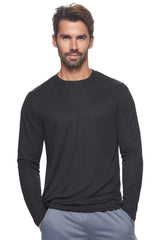 Expert Brand USA-Made Men's Oxymesh Dry Fit Athletic Long Sleeve Shirt