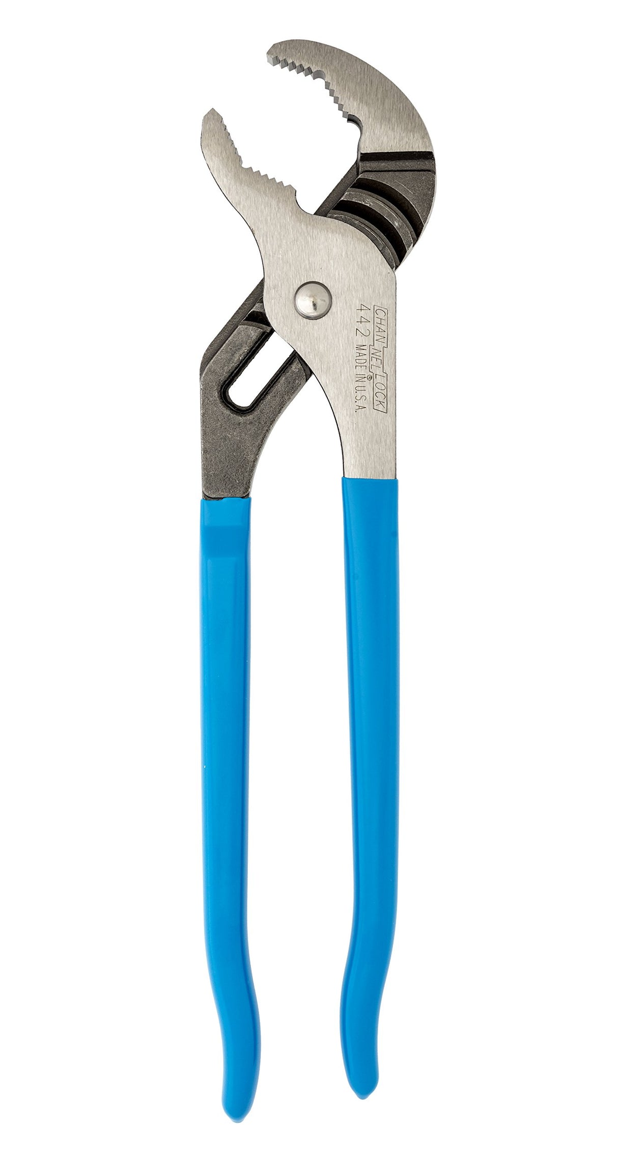 Channellock 442 Tongue and Groove Pliers, 12 In, Black, Blue, Silver