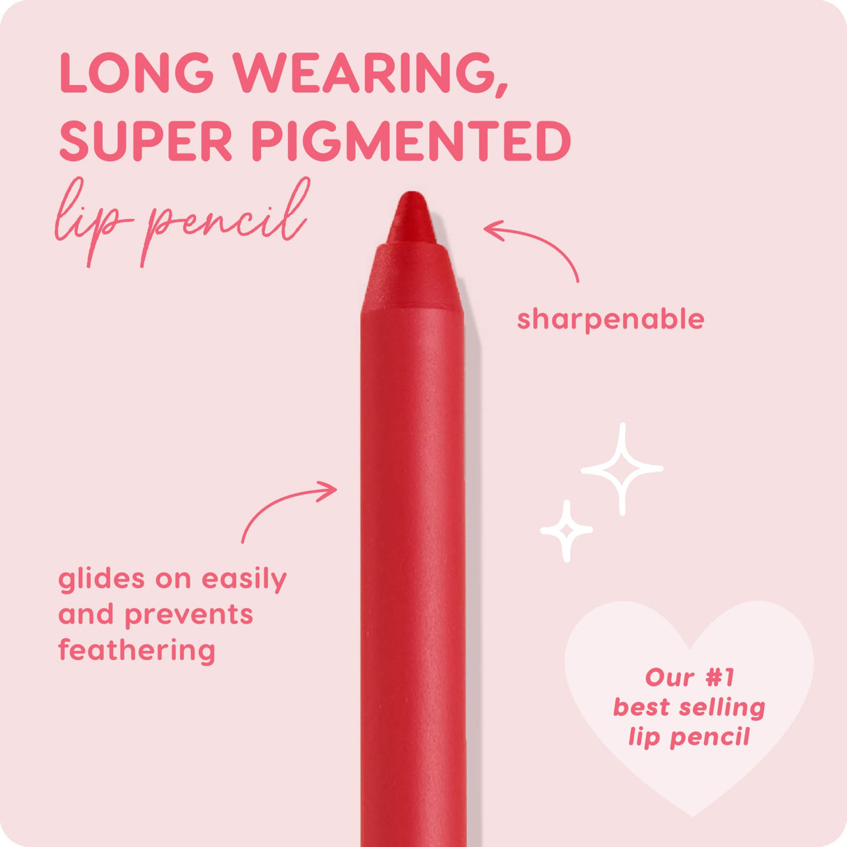 Colourpop Lippie Lip Pencil - High-Pigment, Long-Lasting Lip Liner - Sharpenable Lip Liner Pencil for High-Impact Lip Color - Vegan, Cream Formula with Precise Application - BFF 2 (0.04 oz)