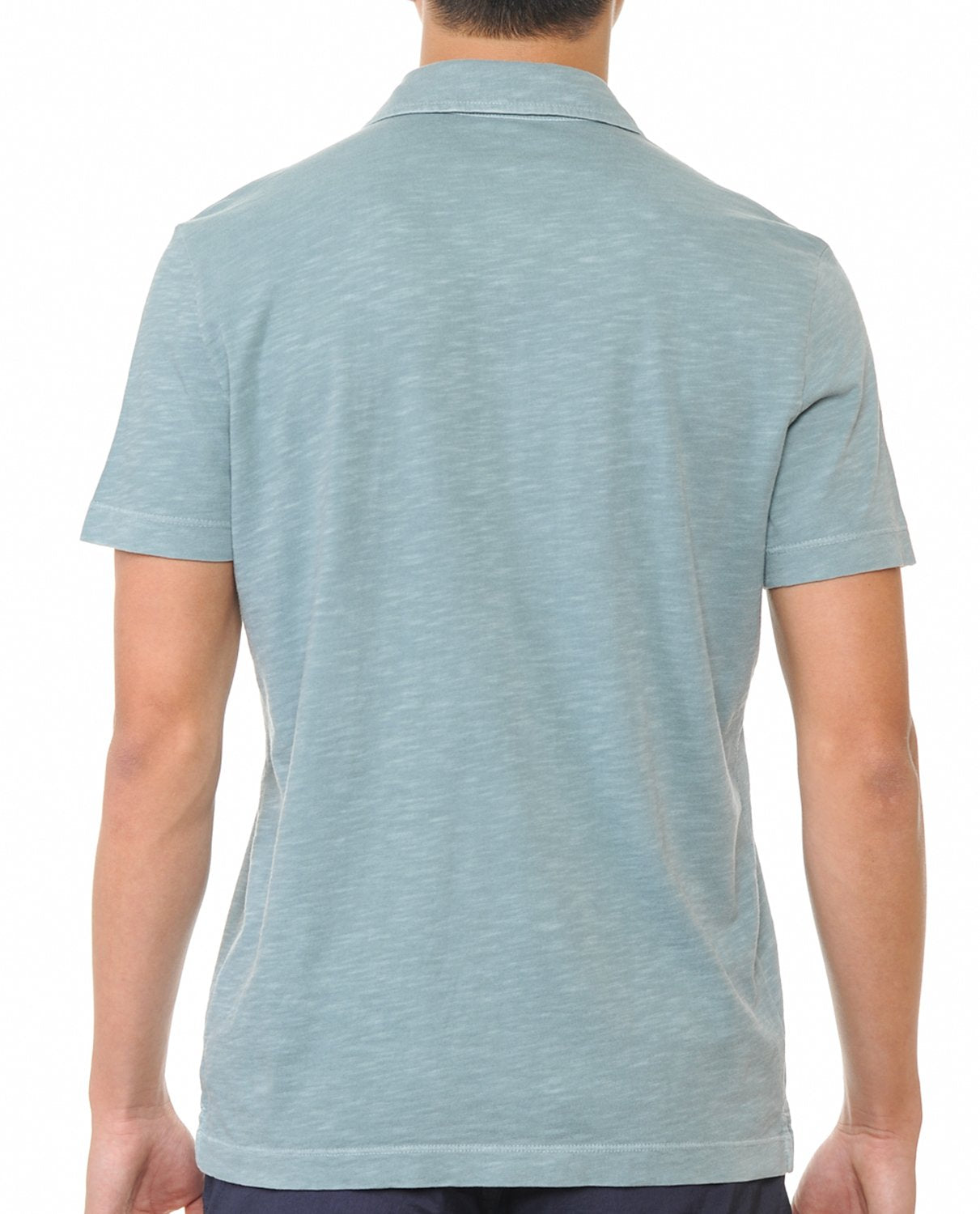 YURO-K Premium Cotton Slub Jersey Short Sleeve Men's Polo T-Shirt with Side Slit Small - XX