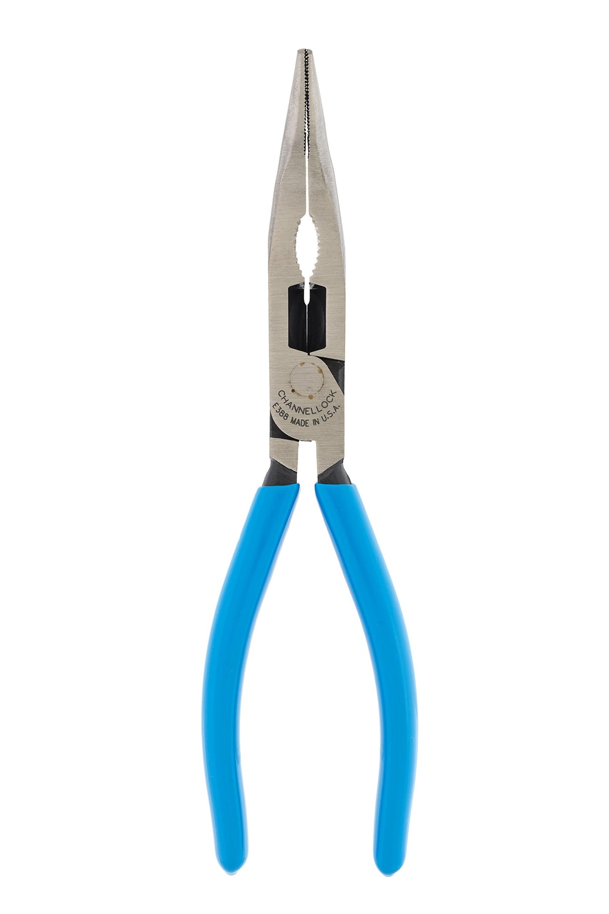 Channellock 326 6-Inch Long Nose Plier with Side Cutter, Blue