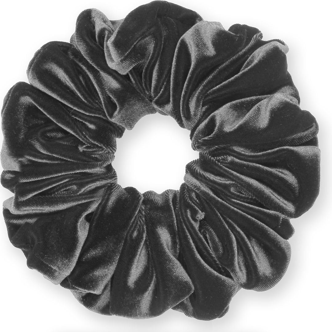 Velvet Scrunchies King Size Leopard XXL Plush Ponytail Holders Oversized Big Made in the USA