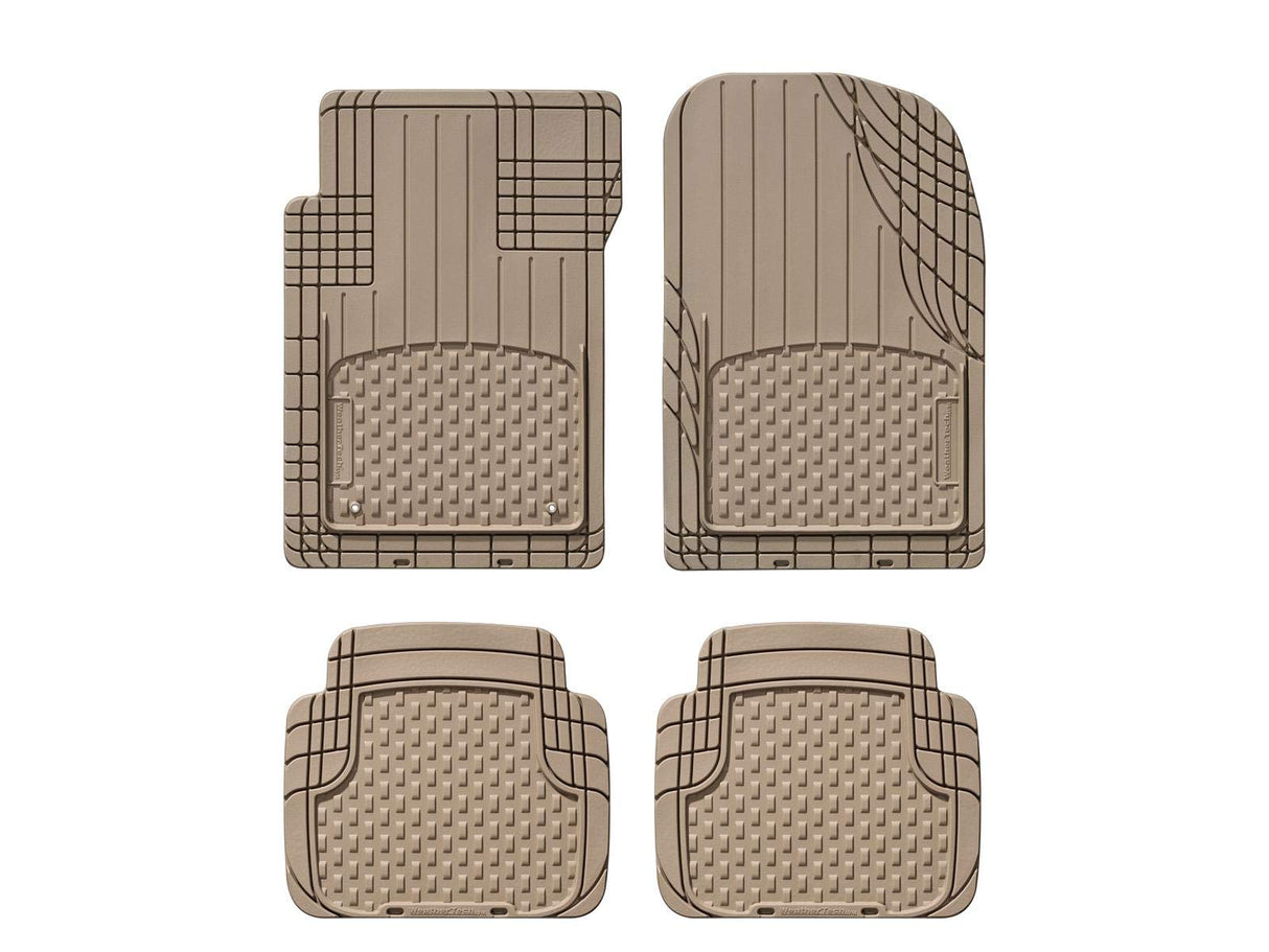 WeatherTech Semi Universal All Weather and Vehicle Trim to Fit Floor Mats - 4-Piece Set Black