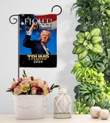 Fight for Trump Flag 2 Pcs Pack Yard Sign Wall Home Tapestry Patio Poster Rally Shooting 2024 Door Banner Porch Outdoor House Patriotic Decorations, Republican Gifts Made in USA