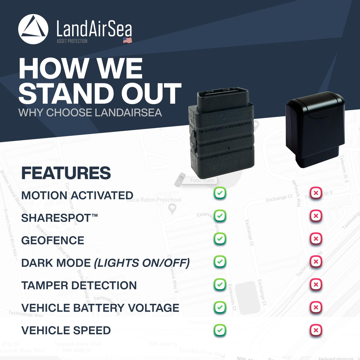 LandAirSea Sync + 12 Month Prepaid Subscription. Global GPS Tracker for Vehicles. Real-Time Tracking for Vehicle, Assets, Teens, and Elderly.