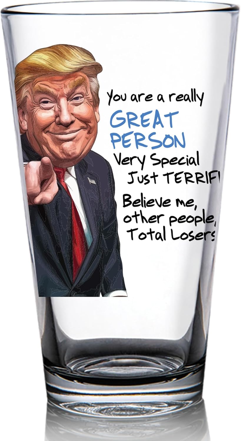 Great Person Funny Gift for Dad from Daughter, Son - Dad Gifts - Birthday Gifts for Dad - Dad Birthday Gift Ideas - Cool Gifts for Dad - Present for Dad 16 oz Pint Glass Beer Glass