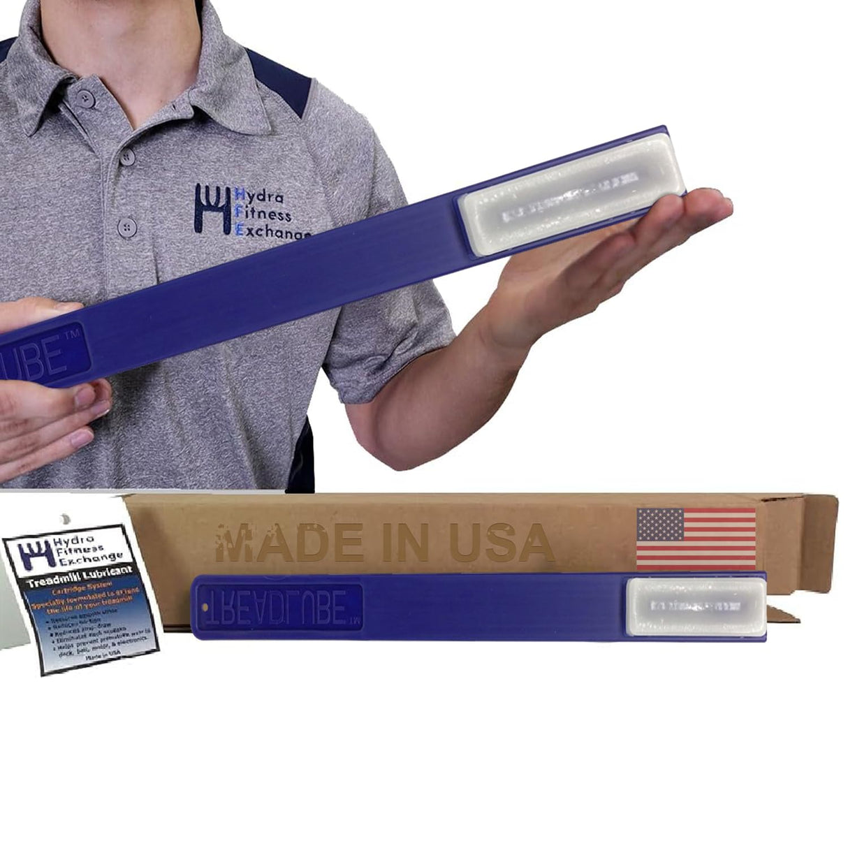 Treadmill Wax Stick APPLICATOR by TREADLUBE Easy to USE P/N WAXAPP - Made in USA