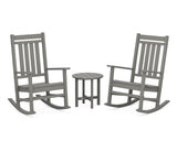 POLYWOOD® Estate 3-Piece Rocking Chair Set, Teak