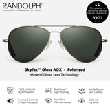 Randolph USA | Concorde Classic Aviator Sunglasses for Men or Women 100% UV