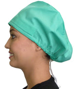 Sparkling EARTH Riley Medical Scrub Caps with Flat Front and Roomy Back - Adjustable Cord Lock Closure - Made in The USA!