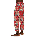 Merry Christmas Santa Trump Drawstring Holiday Polyester Made in U.S.A. Custom Made Men's Comfy Pajama Pants (AOP)