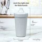 Re-Play Made in USA 10 Oz. Sippy Cups for Toddlers, Pack of 4 - Reusable Spill Proof Cups for Kids, Dishwasher/Microwave Safe - Hard Spout Sippy Cups for Toddlers 3.13" x 6.25", Desert Roses