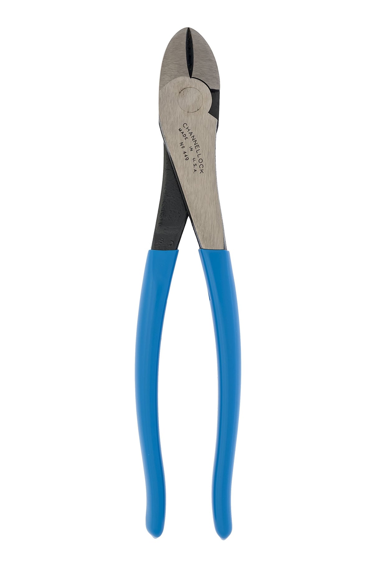 Channellock 447 GIDDS2-821226 Curved Jaw Diagonal Cutting Plier Grey/Blue, 7.5-Inch Curved Diagonal