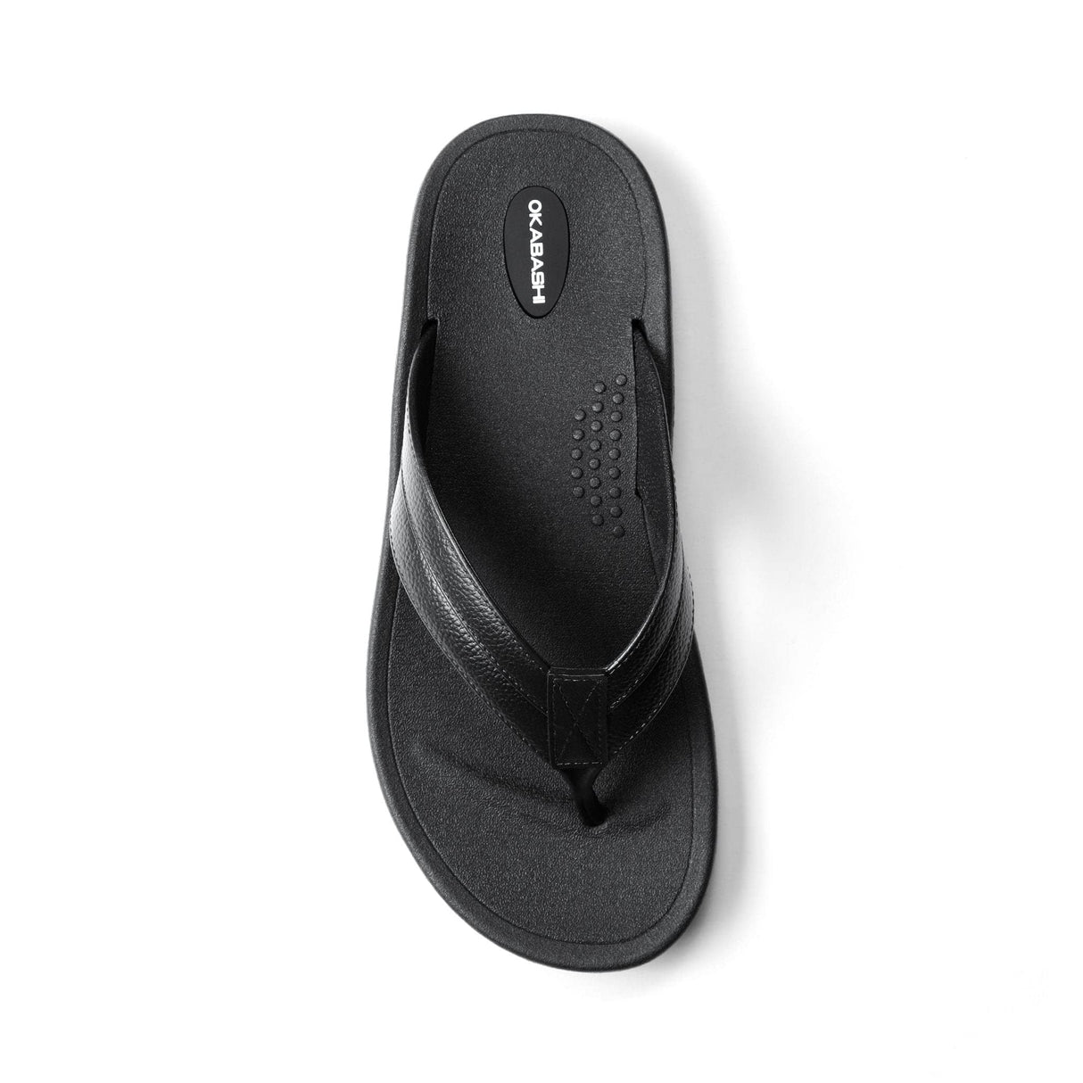 OKABASHI Men's Voyager Flip Flop | Scultped Footbed w/Nonslip Grip | Slip Resistent & Waterproof | Sustainably Made in the USA