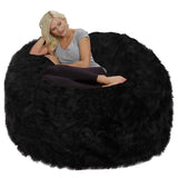 Chill Sack Bean Bag Chair: Giant 6' Memory Foam Furniture Bean Bag - Big Sofa with Soft Micro Fiber Cover, Charcoal