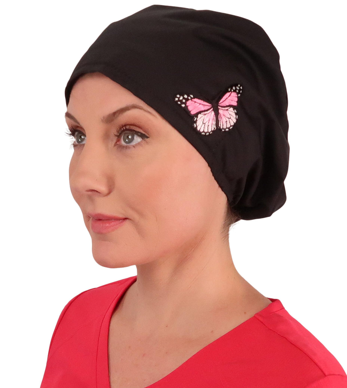 Sparkling EARTH Riley Medical Scrub Caps with Flat Front and Roomy Back - Adjustable Cord Lock Closure - Made in The USA!